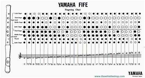 yamaha aulos fife fingerings